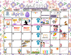 ✨April 2026 Activity Calendar ✨